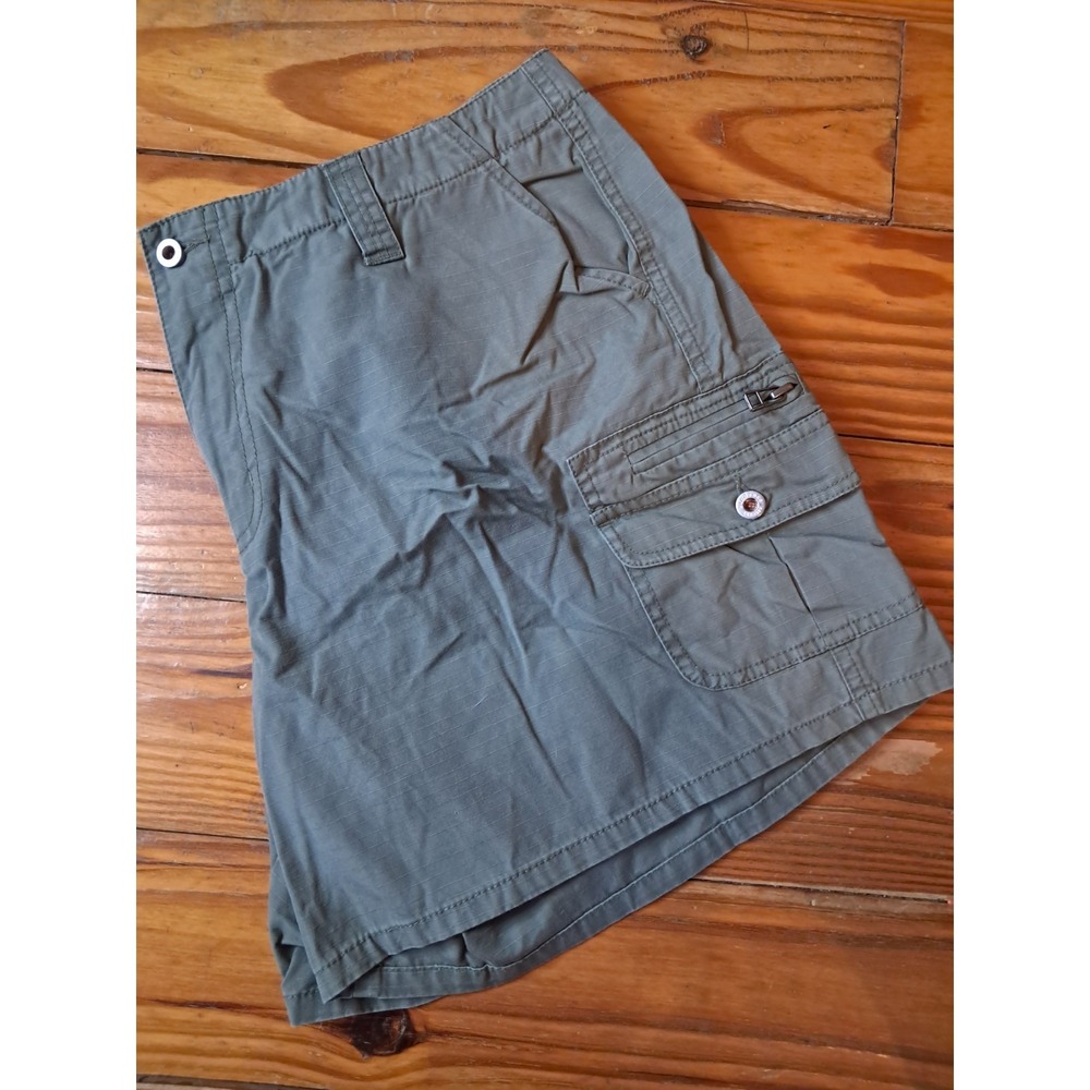 Sundance Safari Dream Tencel Shorts Olive Size 16 Boho J10